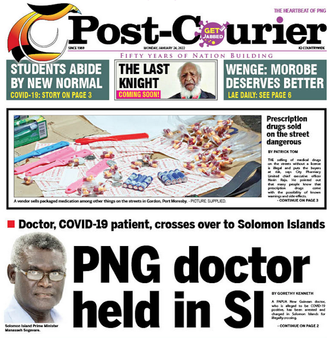Post-Courier front page 240122