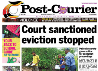The Post-Courier's front page report 26012022