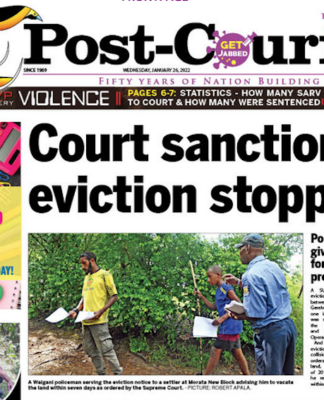 The Post-Courier's front page report 26012022