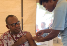 Covid-19 vaccinations being given in Vanuatu
