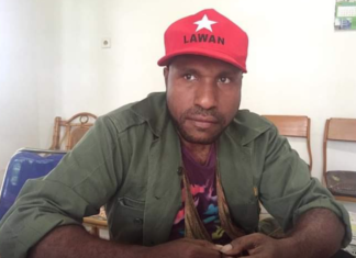 Arrested Papuan human rights activist Victor Yeimo