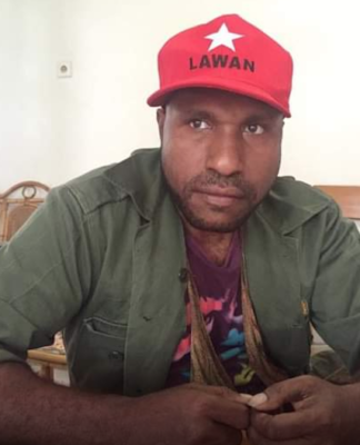 Arrested Papuan human rights activist Victor Yeimo