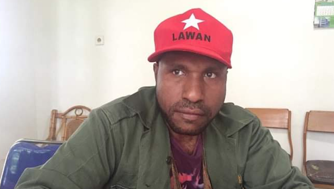 Arrested Papuan human rights activist Victor Yeimo