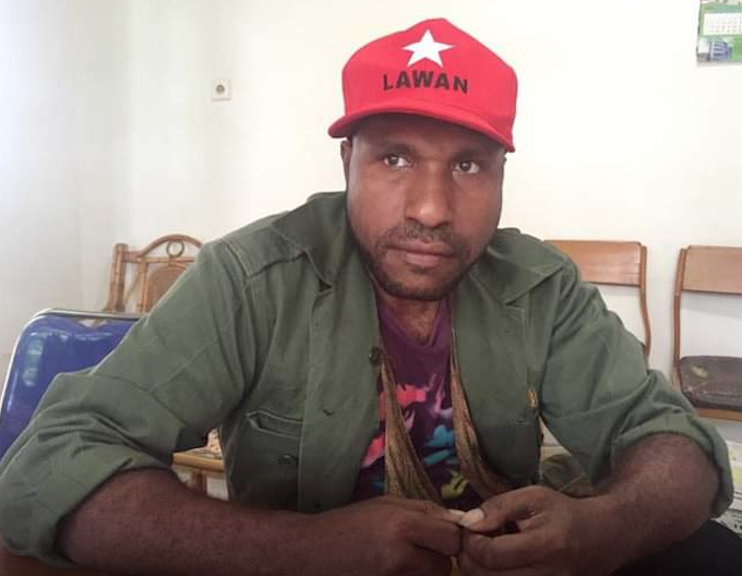 Arrested Papuan human rights activist Victor Yeimo