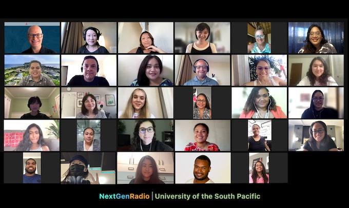 The University of the South Pacific's NextGenRadio project team