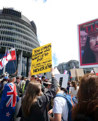 The current occupation of Parliament grounds this month has seen disturbing references to Nazism and the Holocaust
