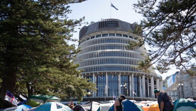 Mad, bad or mostly moderate? Media’s mixed message on protest Known far-right figures were among the first setting up at the Beehive Parliament protest