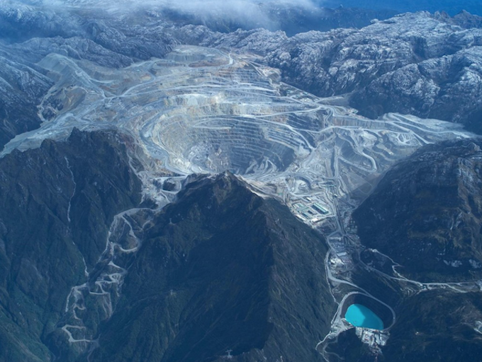 Grasberg mine in Papua province