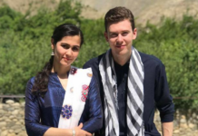 Muzhgan Samarqandi and her husband Daniel Kleinsman