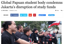 Papuan students protest