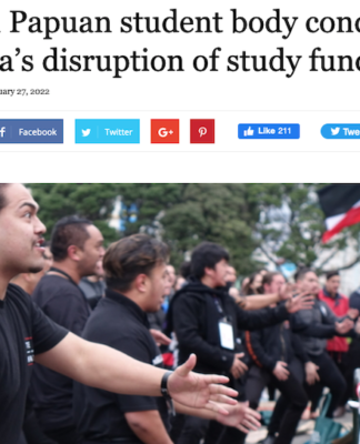 Papuan students protest