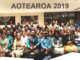 Some of the Papuan students in Aotearoa New Zealand pictured with Papua provincial Governor Lukas Enembe