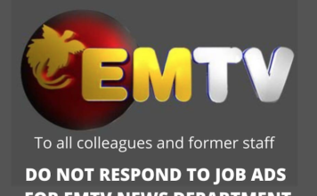 A general appeal by EMTV staff to everyone approached by the EMTV's interim CEO, Lesieli Vete, and her management to decline job offers.