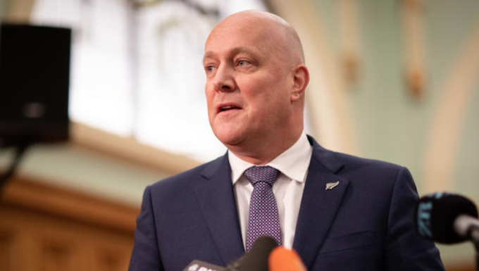 National Party leader Christopher Luxon