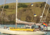 The New Zealand protest flotilla left Whangaruru harbour early today for Helena Bay