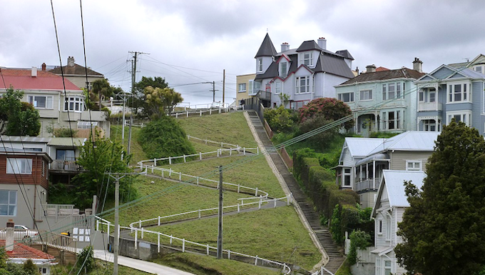 Suburban housing in Dunedin