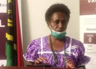 Vanuatu's Acting Director of Public Health Jenny Stephen