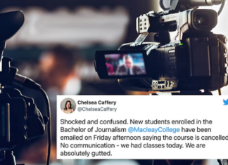 Maclean College journalism school sudden closure
