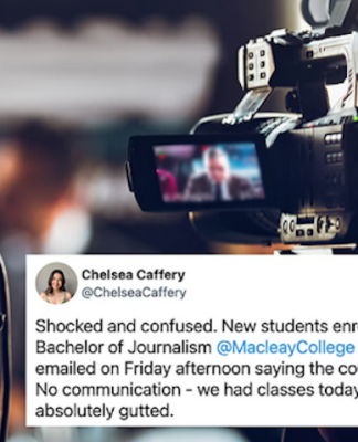 Maclean College journalism school sudden closure