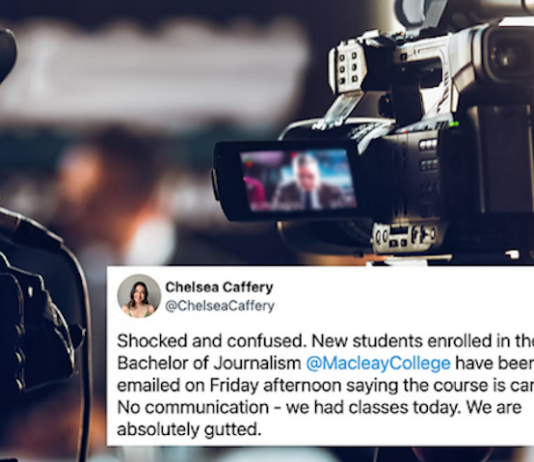 Maclean College journalism school sudden closure