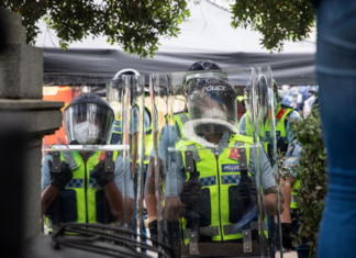 Police make 89 arrests at Parliament protest