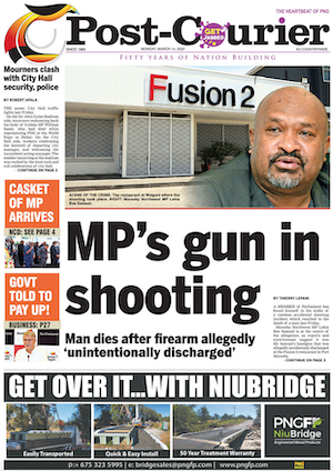 PNG Post-Courier front page 14032022
