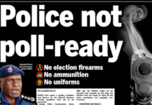 Today's Post-Courier front page report on the police procurements problem