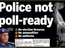 Today's Post-Courier front page report on the police procurements problem