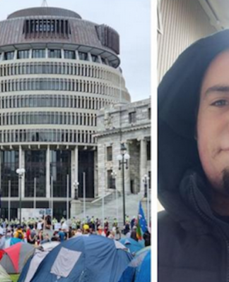 Parliament protest and anti-vaxxer Jamie Patrick Mansfield