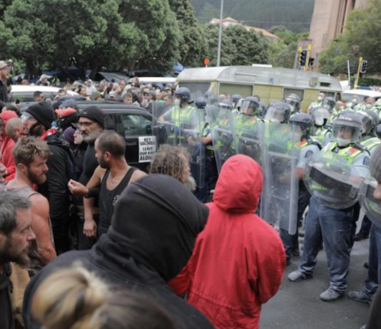 Protesters clashed with police during the 23-day occupation of Parliament grounds