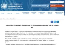 UN report on Indonesia's "serious Papuan abuses"