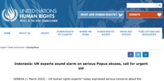 UN report on Indonesia's "serious Papuan abuses"