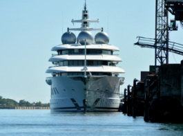 The Russian super yacht Amadea