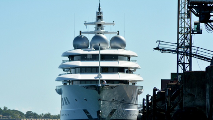 The Russian super yacht Amadea