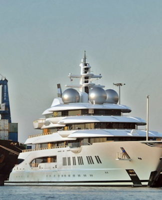 The Russian super yacht at Lautoka, Fiji