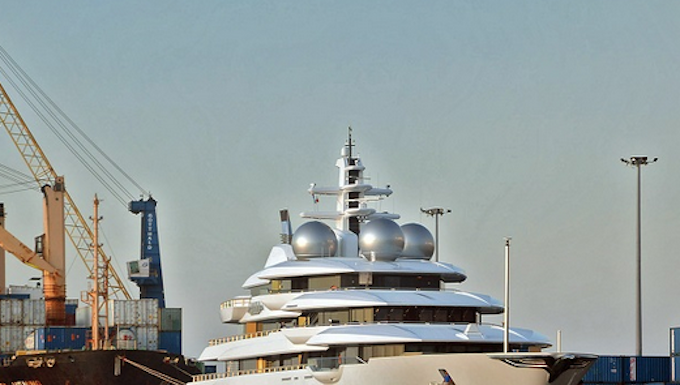 The Russian super yacht at Lautoka, Fiji