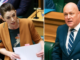 Jacinda Ardern and Christopher Luxon