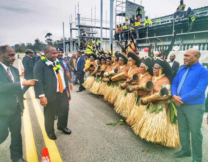 PNG Prime Minister James Marape flew to Wapenamanda Airport