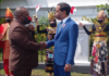Papua New Guinean Prime Minister James Marape greeted by Indonesian President Joko Widodo in Jakarta