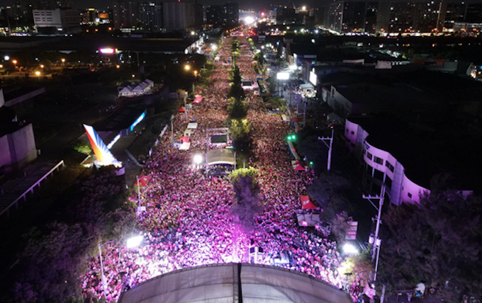 Vice President Leni Robredo's street party in Pasig City