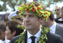 President Emmanuel Macron in New Caledonia