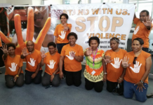 A PNG rally over against violence on women