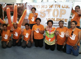 A PNG rally over against violence on women