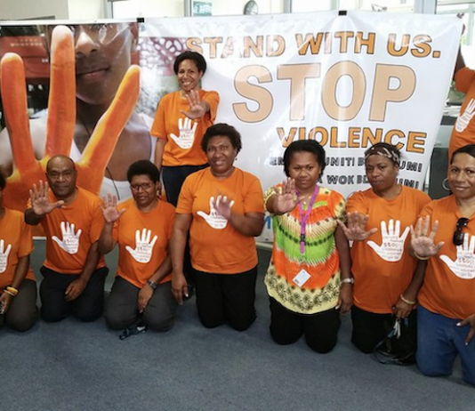 A PNG rally over against violence on women