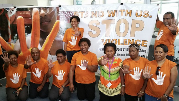A PNG rally over against violence on women