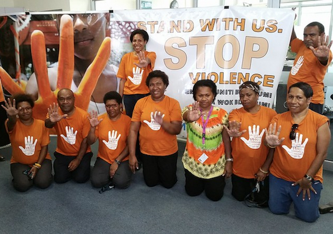 A PNG rally over against violence on women