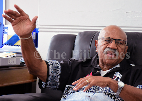 Fiji's People's Alliance party leader Sitiveni Rabuka