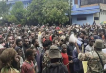 Thousands of indigenous Papuans protest in Wamena March 2022