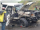 The PNG crash scene on Bulolo Highway in Morobe Province