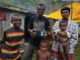 Vanuatu Chief Ben Lovo and his family